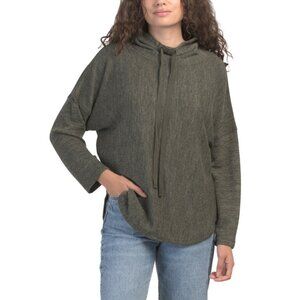MAX STUDIO LONDON Army Long Sleeve Cowl Neck Top